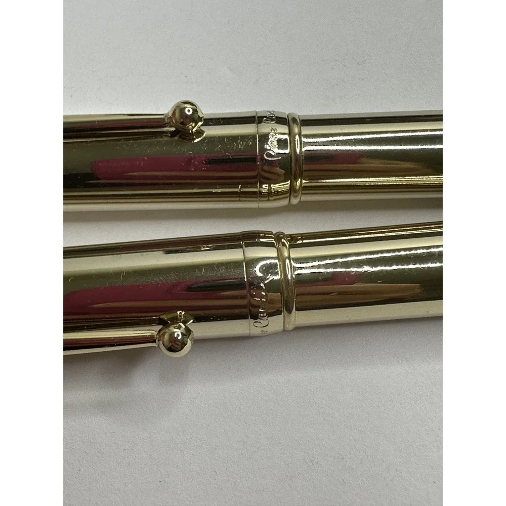 Vintage PIERRE CARDIN PEN & PENCIL SET Gold Tone Boxed Signed